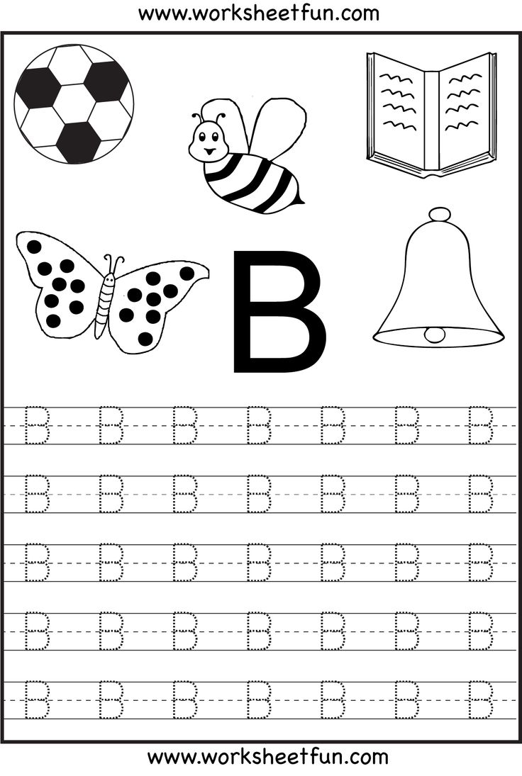 Collection Of Tracing Letters Worksheets For Kindergarten