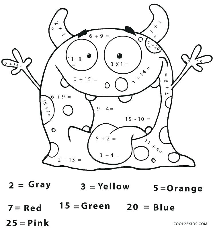 Coloring Pages With Math Coloring Pages Math Worksheets Free