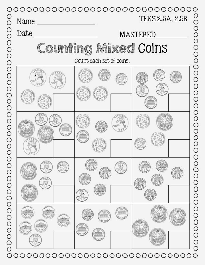 Counting Mixed Coins Worksheet The Best Worksheets Image