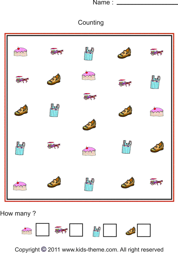 Counting Objects Worksheets 1 10 The Best Worksheets Image