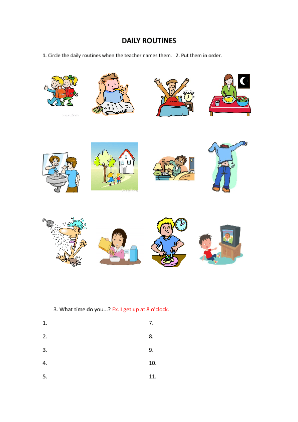 Daily Schedule Worksheet The Best Worksheets Image Collection