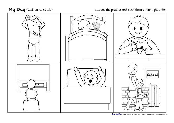 Free Cut And Paste Sequencing Worksheets For Kindergarten 446210
