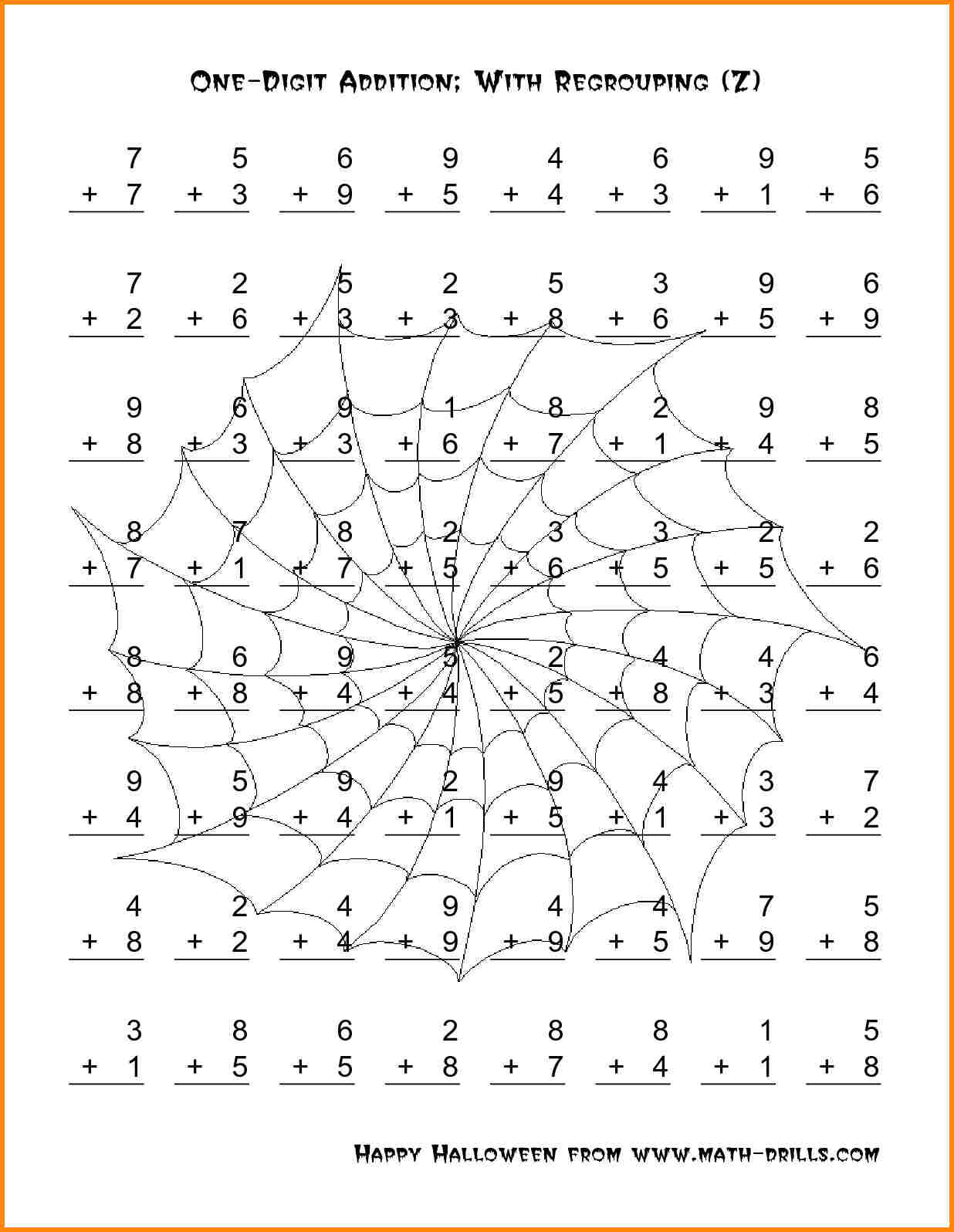 Free Printable Halloween Math Worksheets First Grade 2624