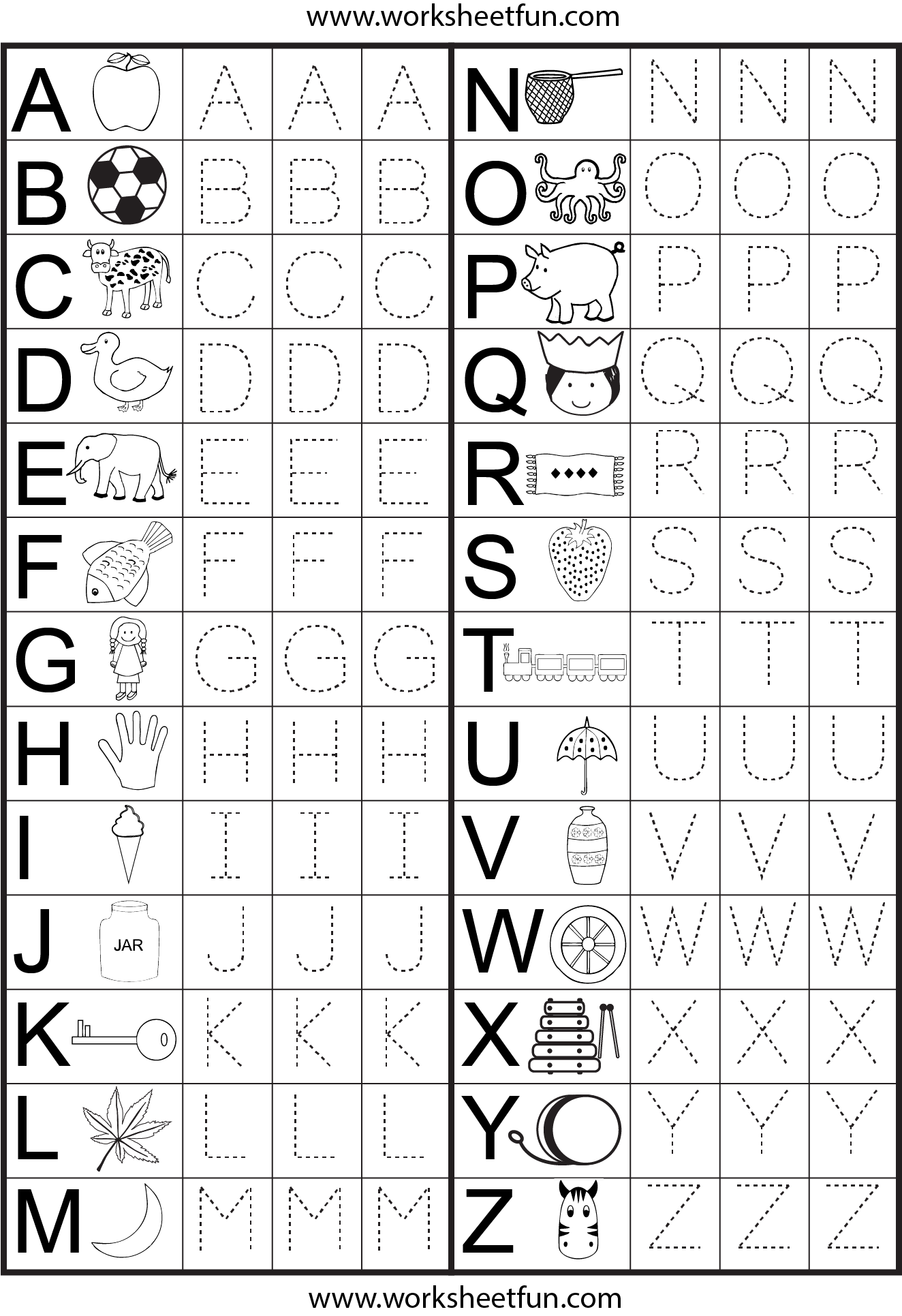 Fun Letter Worksheets Kindergarten
