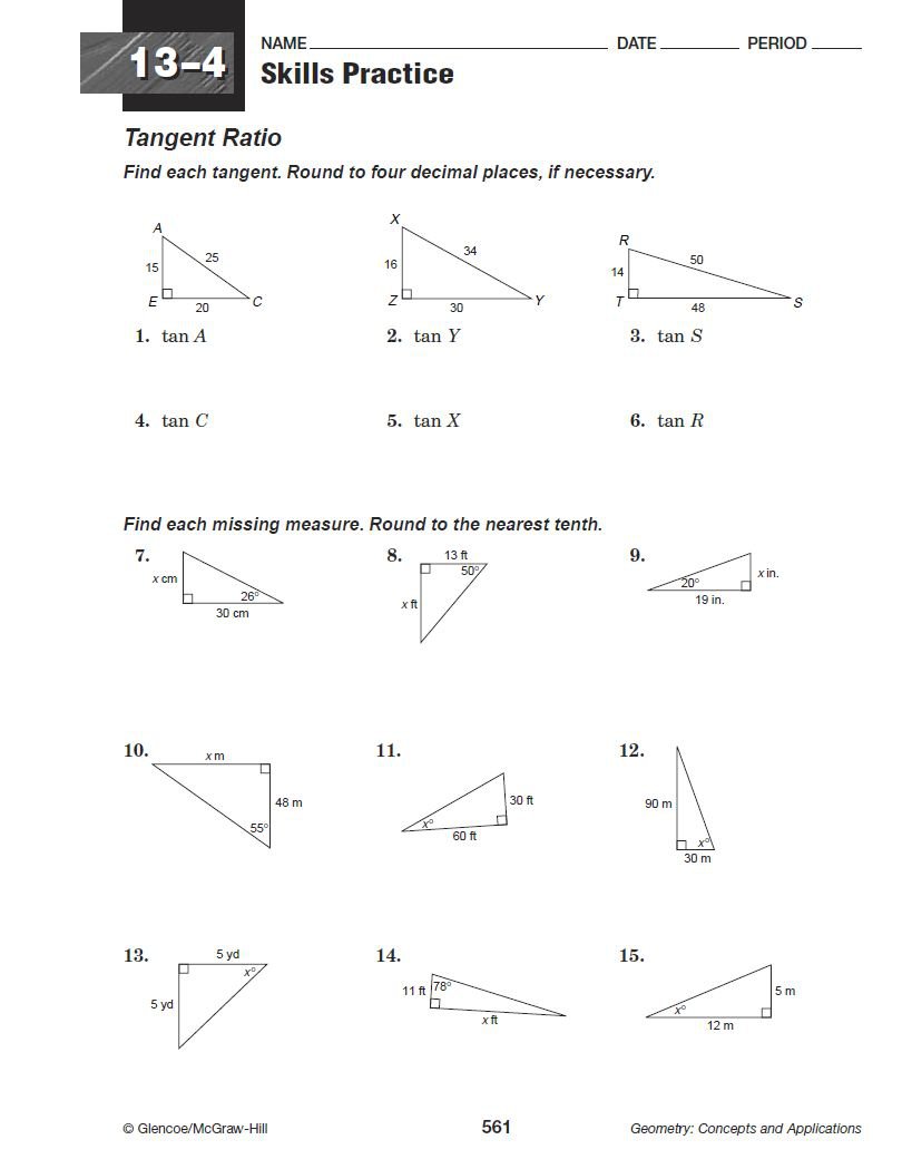 Geometry Problems Worksheets