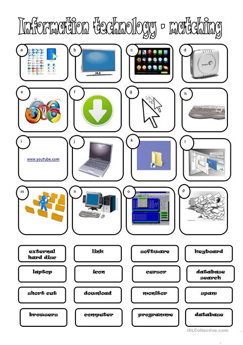 I T  Information Technology Worksheet