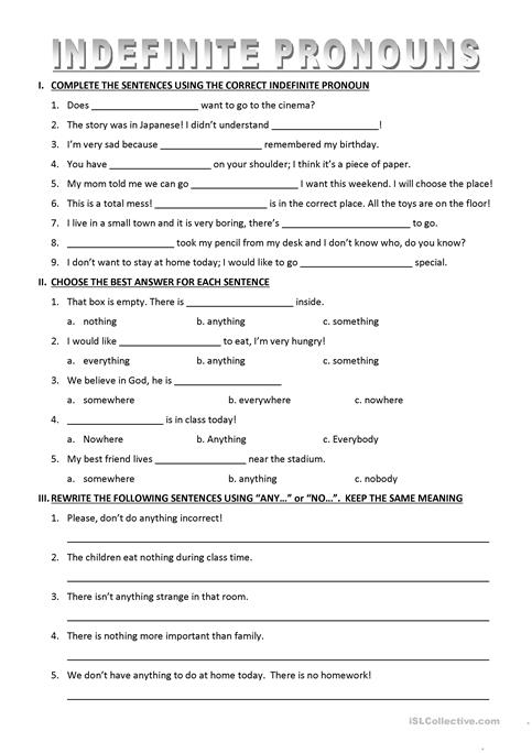 Indefinite Pronouns Worksheets Printable indefinite-pronouns-worksheets-printable