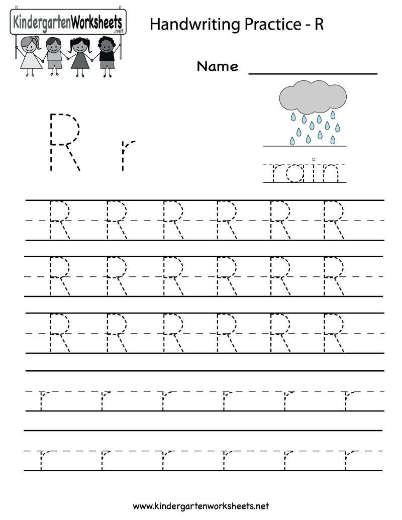 Kindergarten Worksheets Letter R 204218