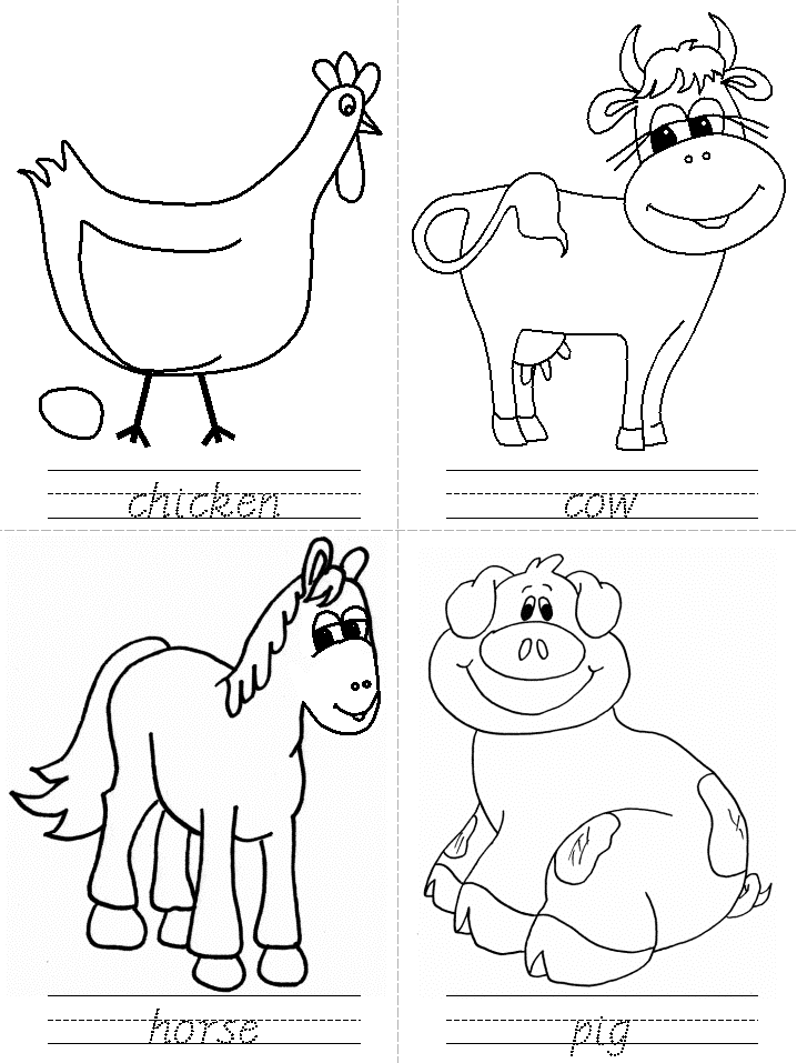 Kindergarten Worksheets On Farm Animals 949792