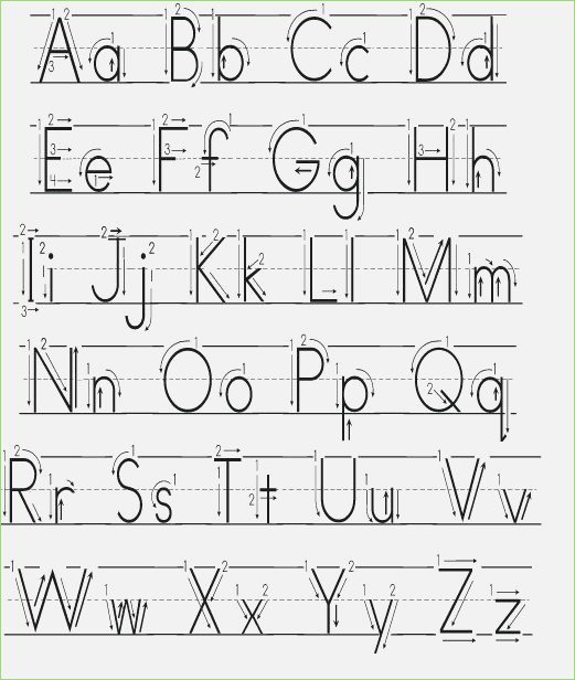 Letter Formation Worksheets With Arrows â Thepizzashop Co Free