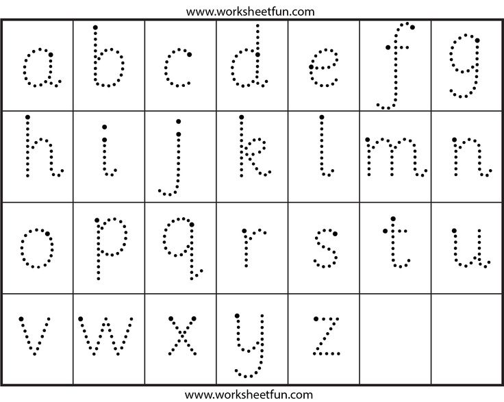 Lowercase Letter Tracing Worksheets  2