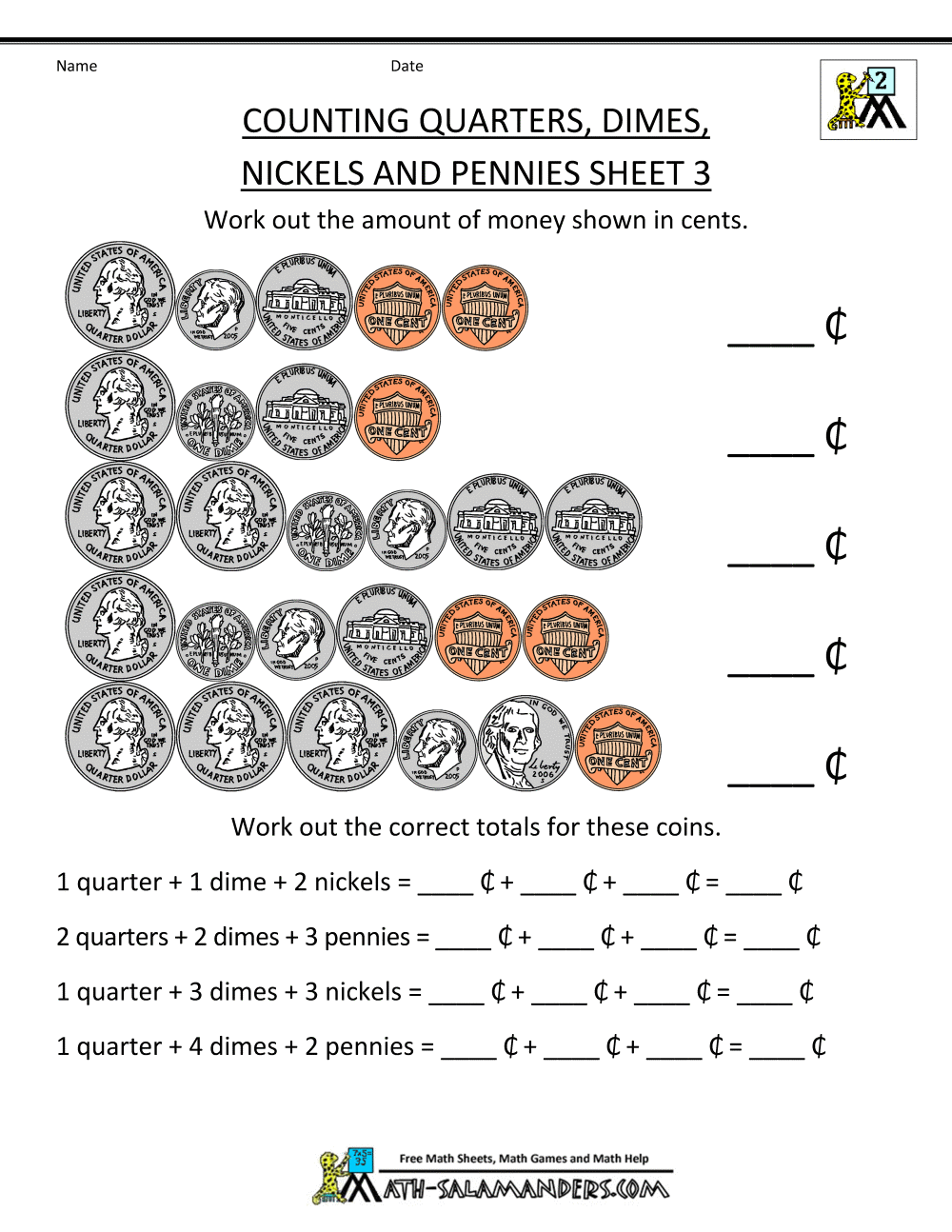 Printable worksheets for 2nd grade