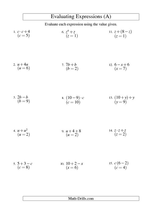 Math Worksheets 9th Grade Algebra The Best Worksheets Image
