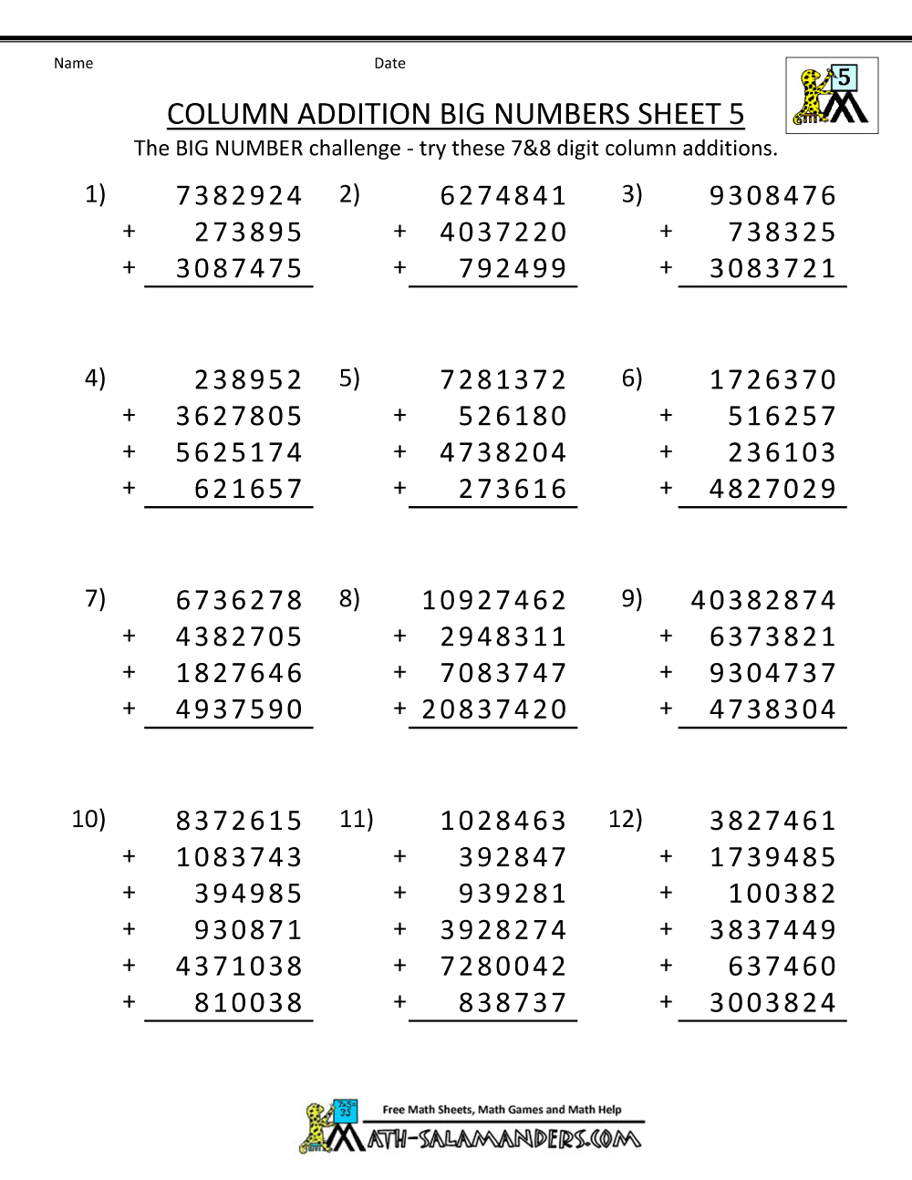 Math Worksheets Year 5 Free 644542 | Free Worksheets Samples