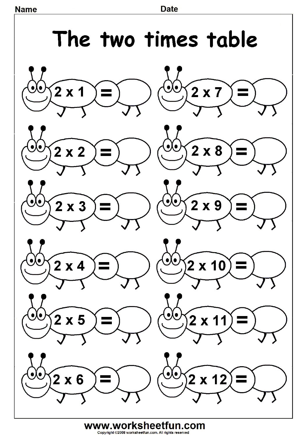 Multiplication Worksheets 2 The Best Worksheets Image Collection