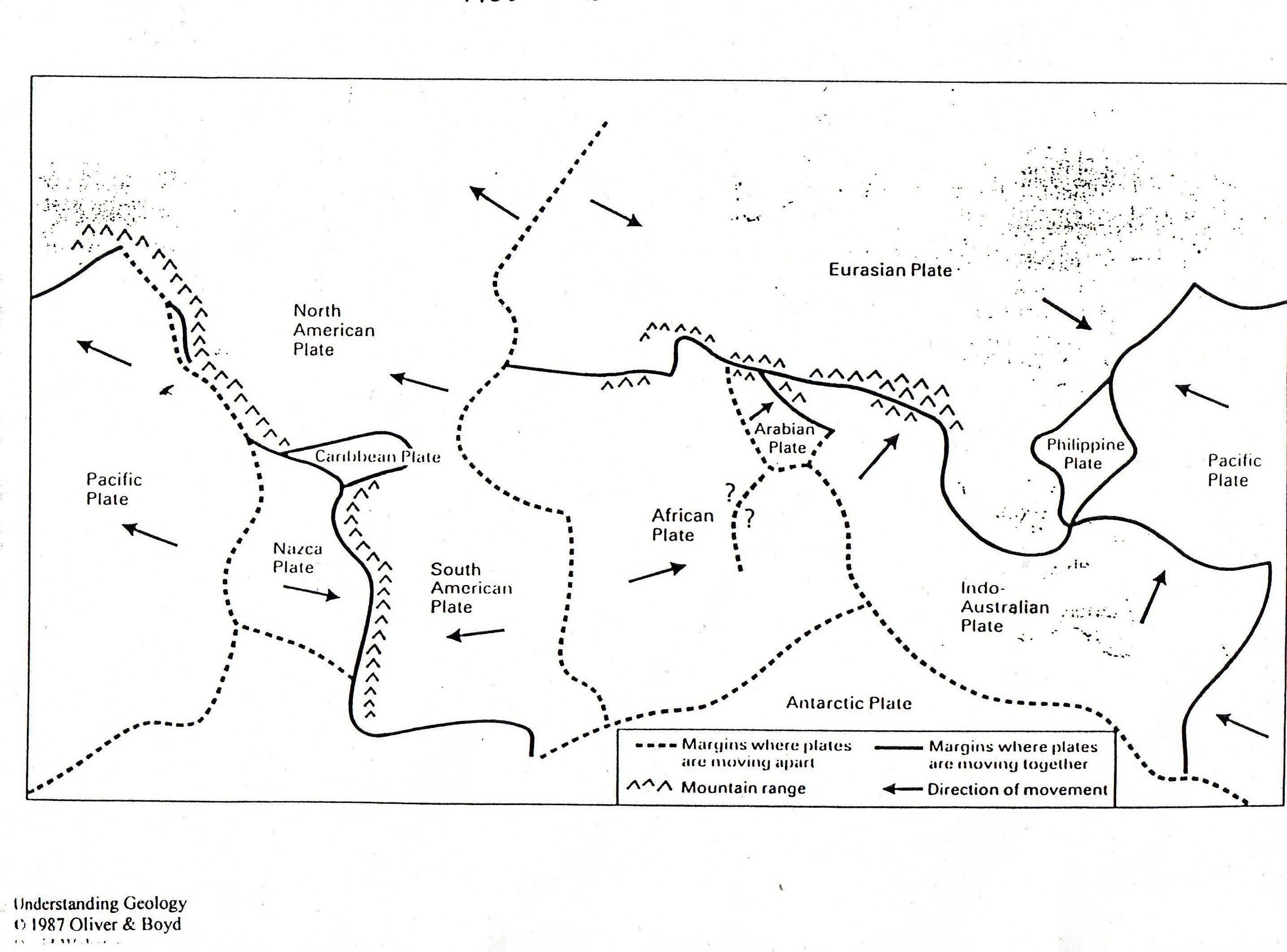 Plate Tectonic Boundaries Worksheet 843934