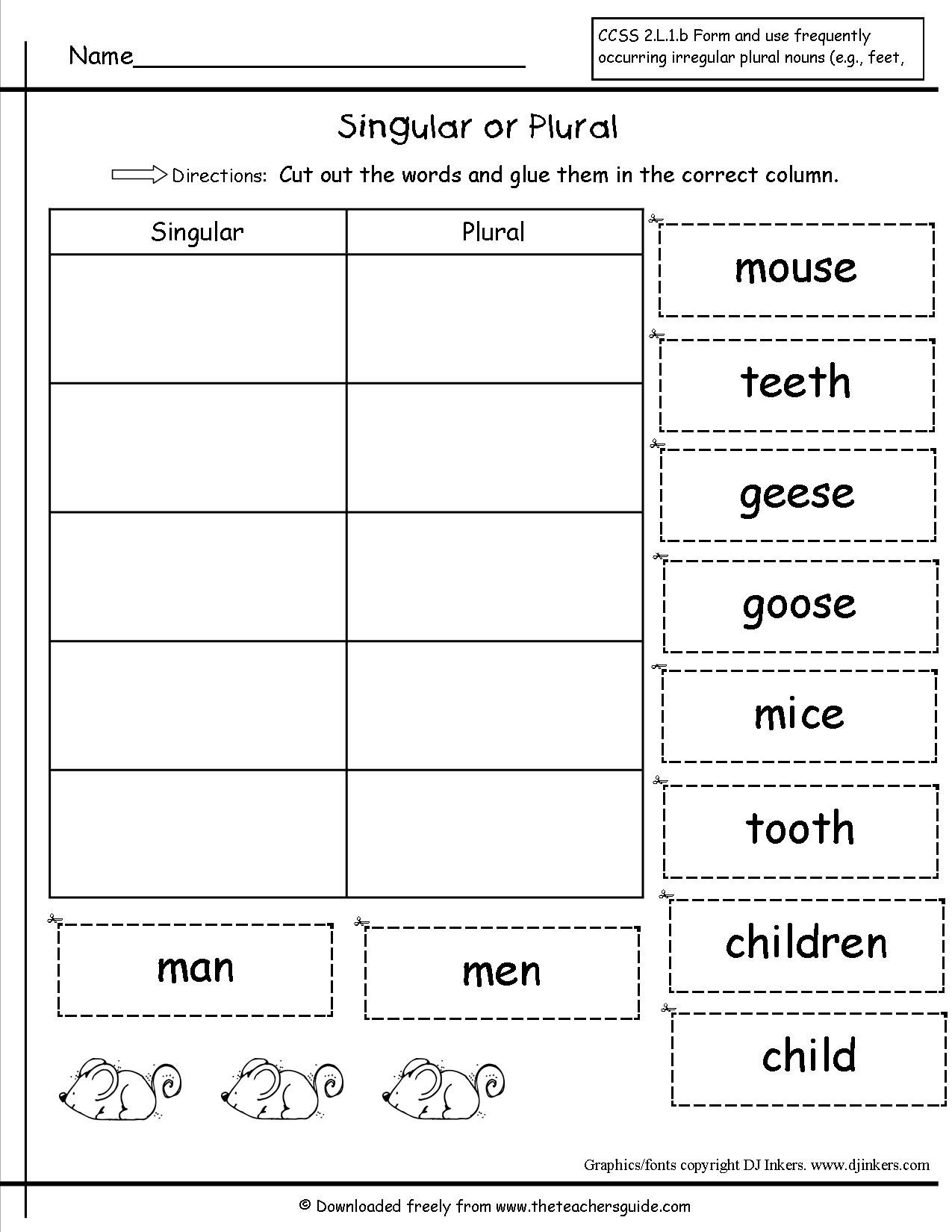 worksheets-for-plural-nouns