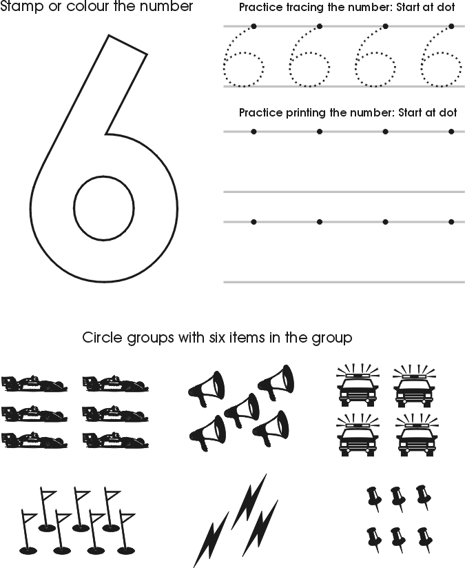 Preschool Worksheet Number 6 176078