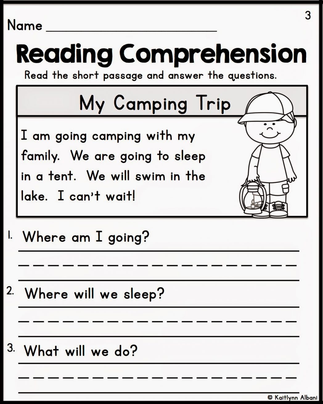 Grade 1 Comprehension Worksheets