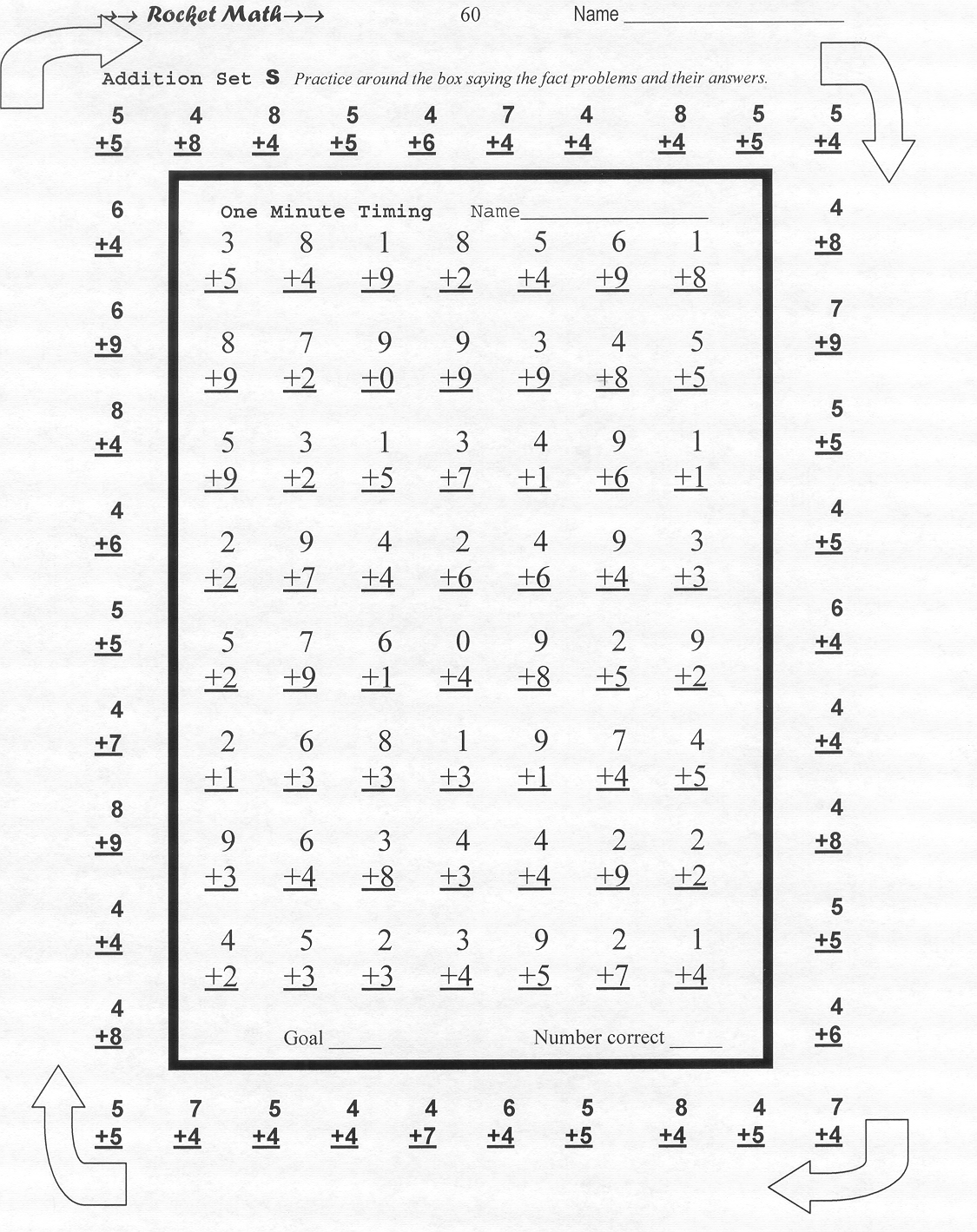 Rocket Math Worksheets Multiplication 1314398