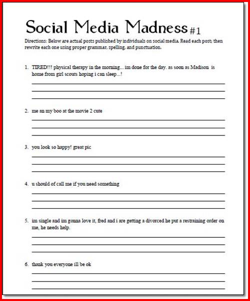 Social Skills Worksheets Printables Social Skills Worksheets For