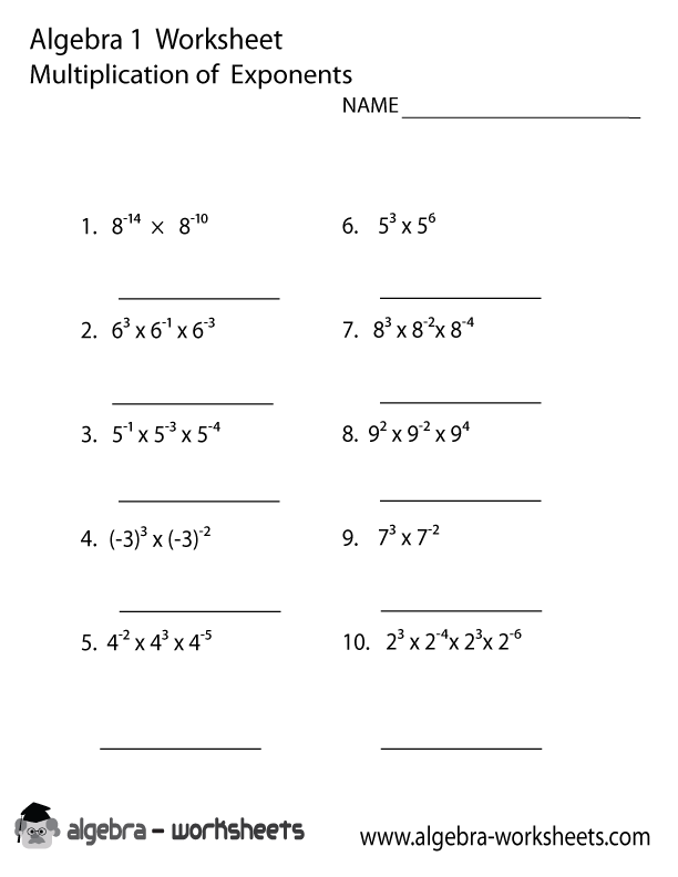Solving Exponents Worksheets The Best Worksheets Image Collection