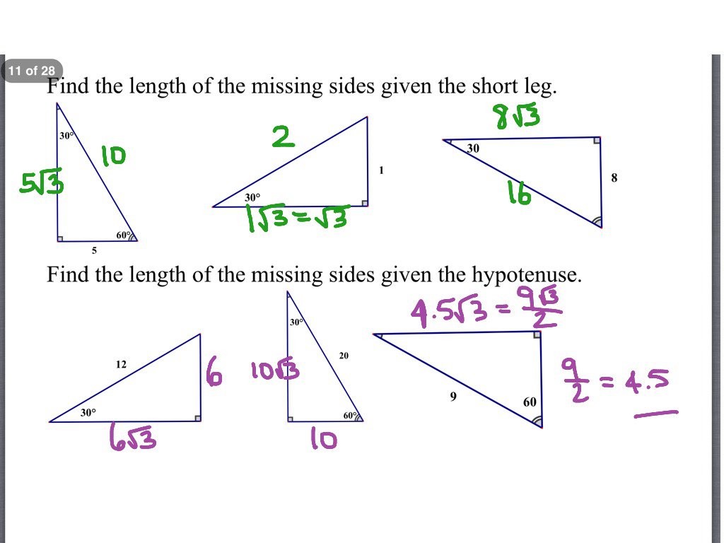 special-right-triangles-worksheets-with-answers