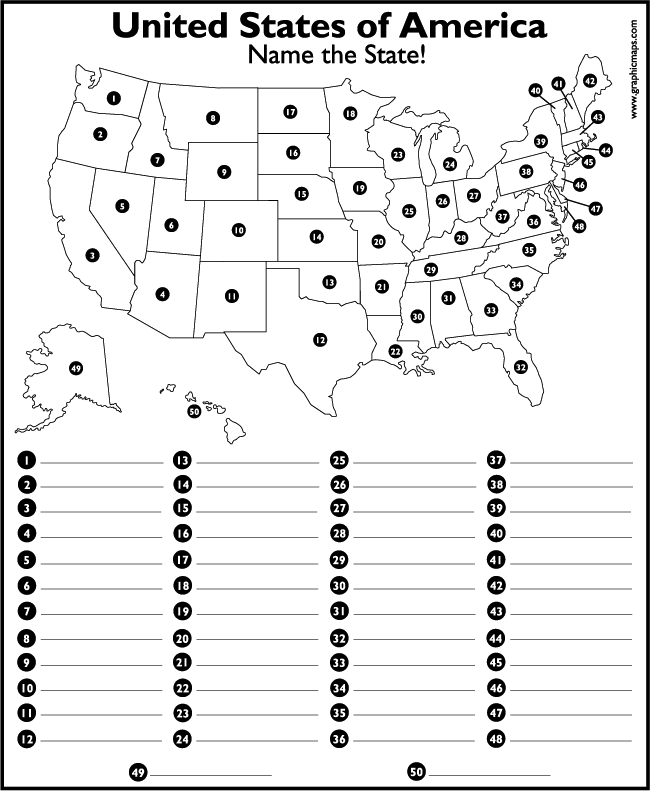 States And Capitals Worksheets 513882