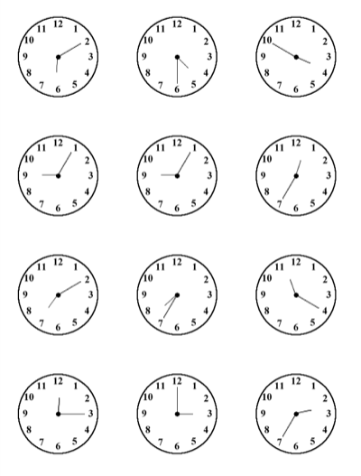 Telling The Time In Spanish Worksheets
