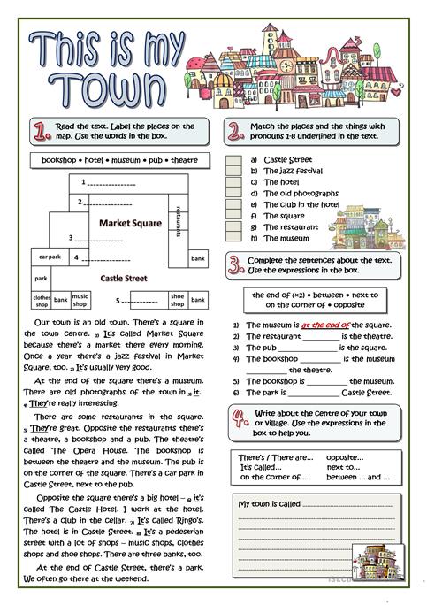 This Is My Town Worksheet