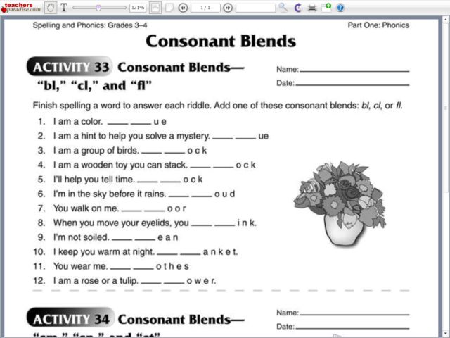 Triple Blends Worksheets  Worksheet  Free Printable Worksheets
