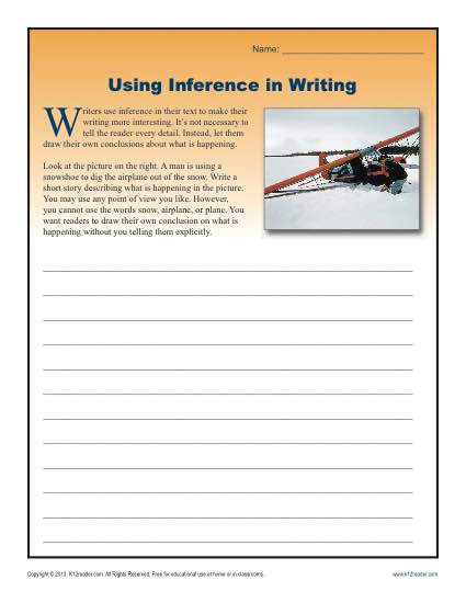 Using Inference In Writing