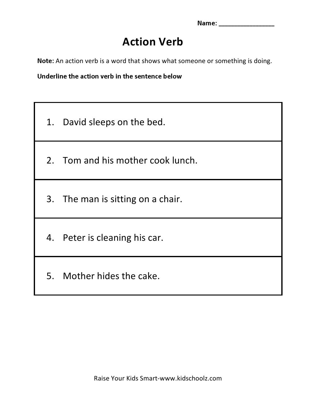 Verbs Worksheet Grade 2 The Best Worksheets Image Collection