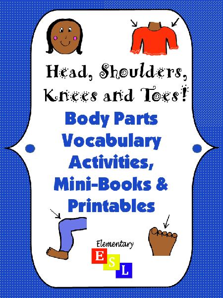 Worksheet Pack  Parts Of The Body Vocabulary Printables For Esl