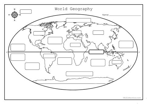 World Geography Worksheet