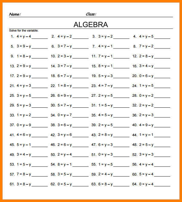 8 Math 7th Grade Worksheets