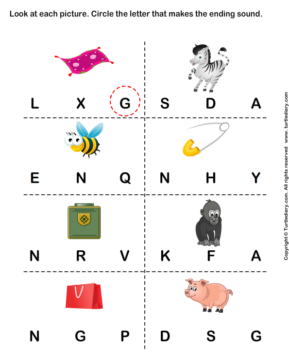 Circle The Correct Letter Worksheets For Kindergarten  784588