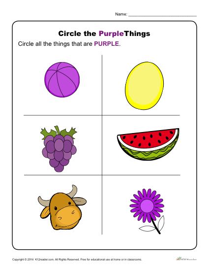 Circle The Purple Things