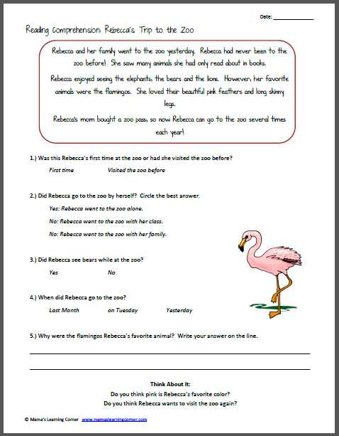 Collection Of Free Printable Reading Worksheets For Kindergarten