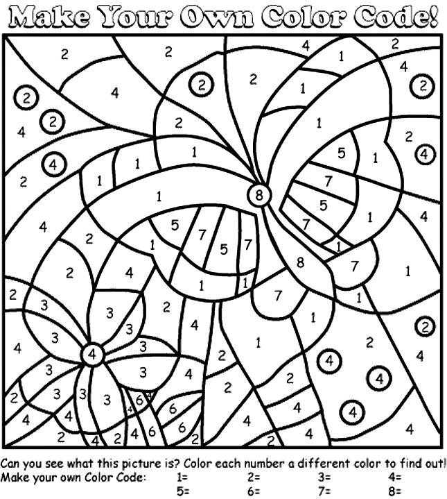 Color By Number Math Worksheets 3rd Grade