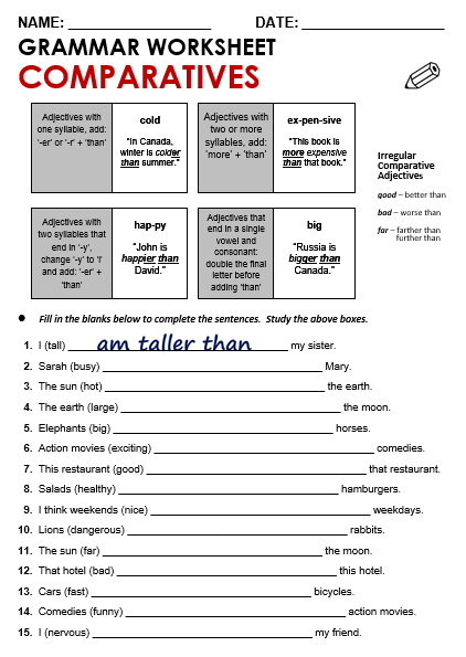 Comparatives