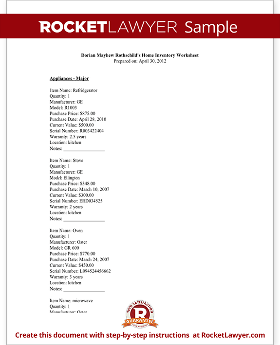 Divorce Worksheet Template