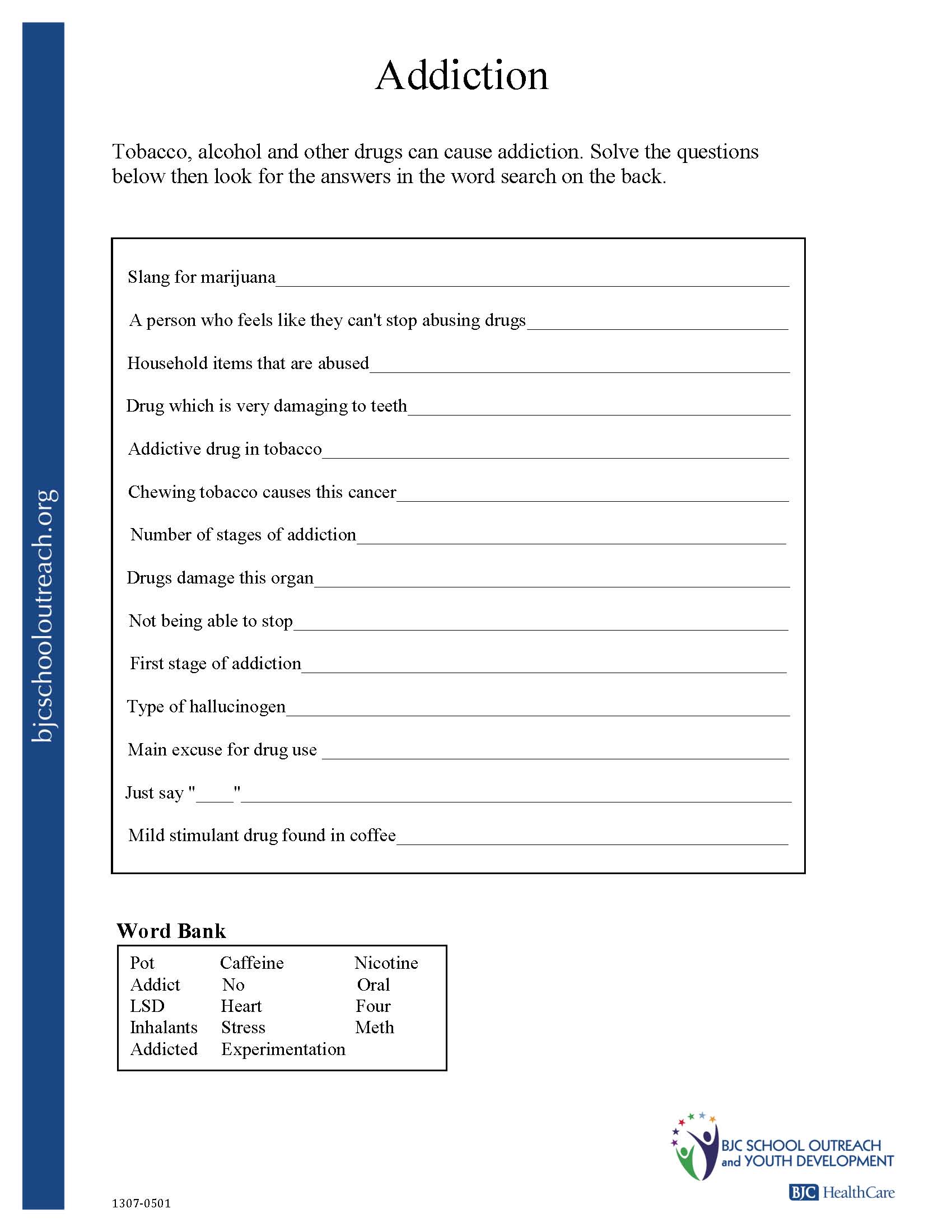 Drug Education Worksheets 759847 Free Worksheets Samples Drug Education Worksheets 759847 Free Worksheets Samples