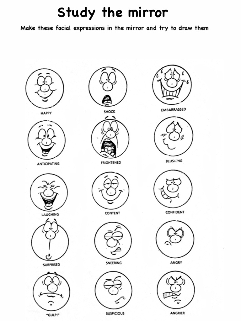 Facial Expressions Worksheet 502392