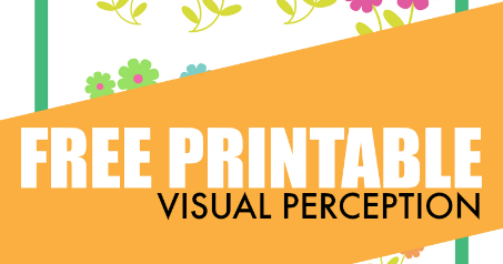 Flower Theme Free Visual Perception Worksheet