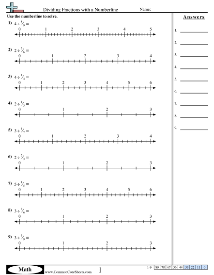 Fraction Worksheets