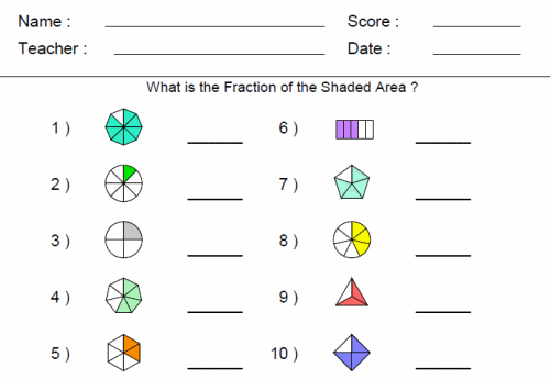 Fraction Worksheets 3rd Grade 443425