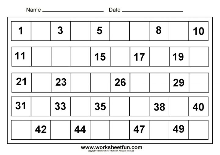 Free Printable Math Worksheets For Kindergarten The Best