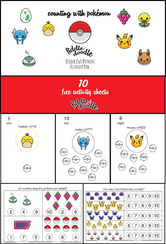 Free Printable Pokemon Go Inspired Dot Marker Sheets For Toddlers
