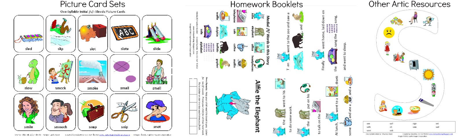 Free Speech Therapy Worksheets